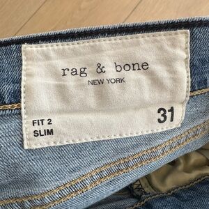 Rag & Bone Men's Slim Fit Blue Jeans